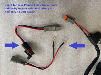 UNIVERSAL LED LIGHT BAR WIRIG HARNESS ( INCLUDES POLARIS PULSE BAR PLUG)