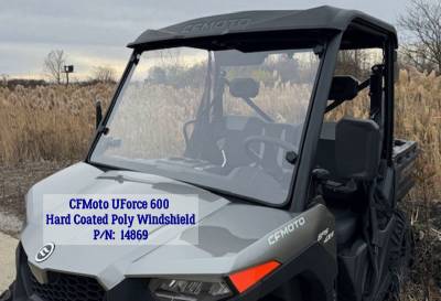 CFMOTO UForce 600, Hard Coated Polycarbonate Windshield