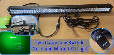 CFMoto Z-Force 950 DUAL COLOR 40" LED Light Bar Kit-Green and White Light