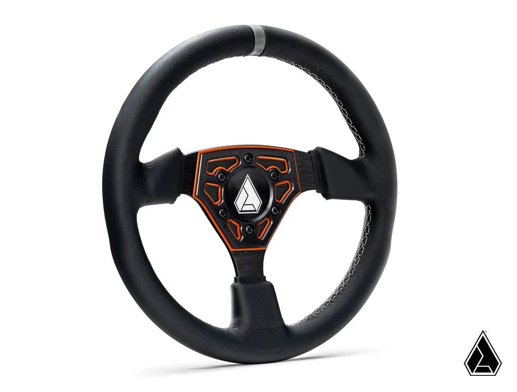 UNIVERSAL NAVIGATOR LEATHER UTV STEERING WHEEL