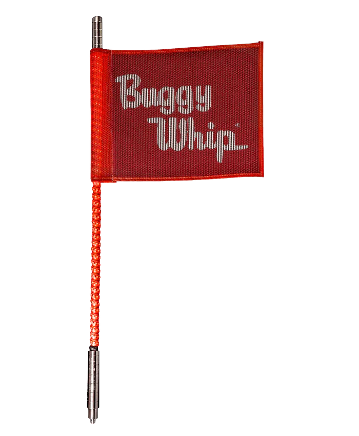 Buggy Whip 4" & 6" Bright Visibility Quick-Release LED Whip Lights