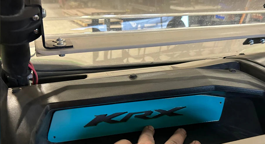 Kawasaki KRX 1000 Dash Panels- dash trim plate - Teal - Special / Sport Edition