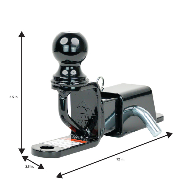 TRIO HD RECEIVER HITCH WITH 2" BALL MOUNT