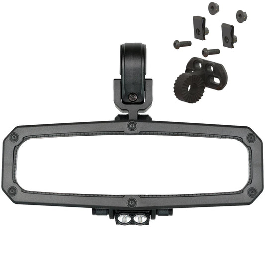 CLEARVIEW™ LED DOME LIGHT UTV REARVIEW MIRROR - Designed for POLARIS RZR