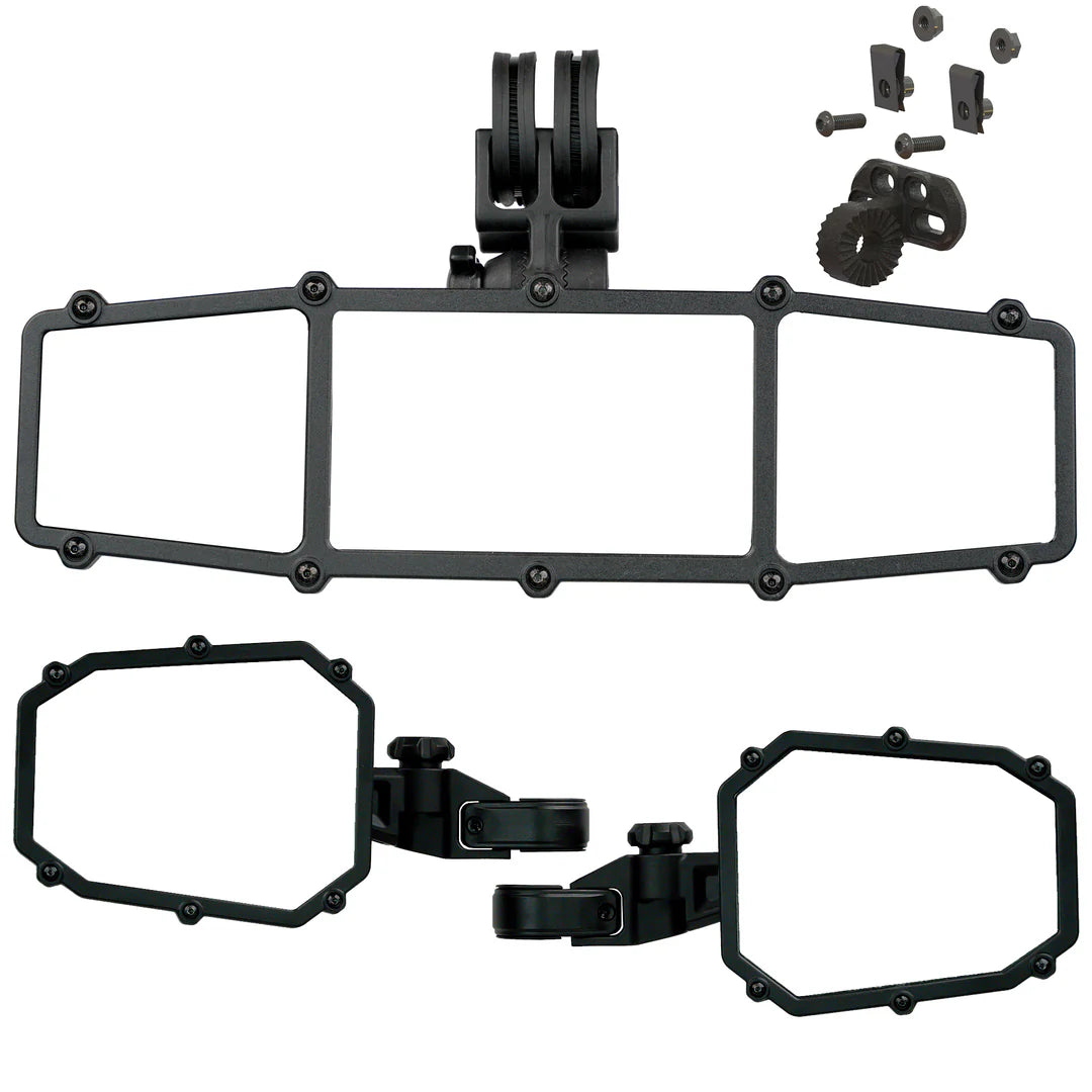 ELITE SERIES 1 - UTV MIRRORS TRIFECTA PACK - Designed for POLARIS RZR