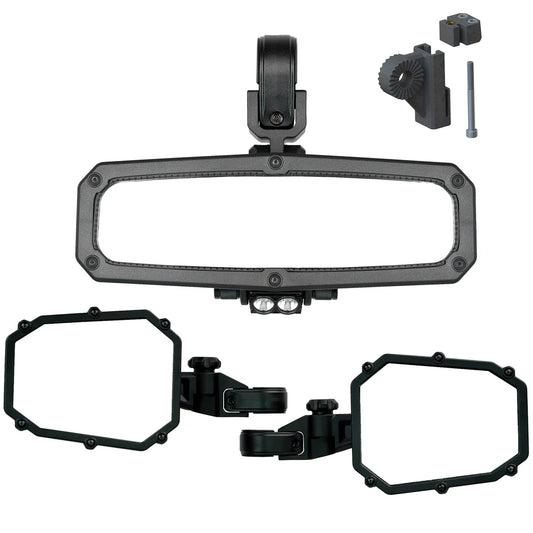 ELITE SERIES 1 - LED REARVIEW TRIFECTA PACK - Designed for POLARIS RANGER and CAN AM DEFENDER