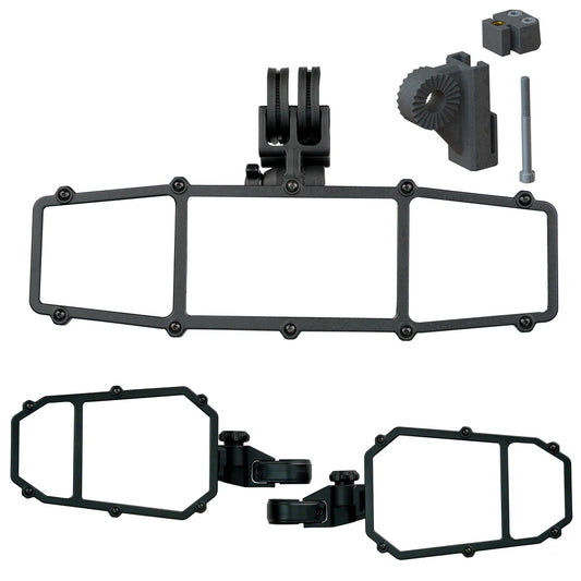 ELITE SERIES 2 - UTV MIRRORS TRIFECTA PACK - Designed for POLARIS RANGER and CAN AM DEFENDER