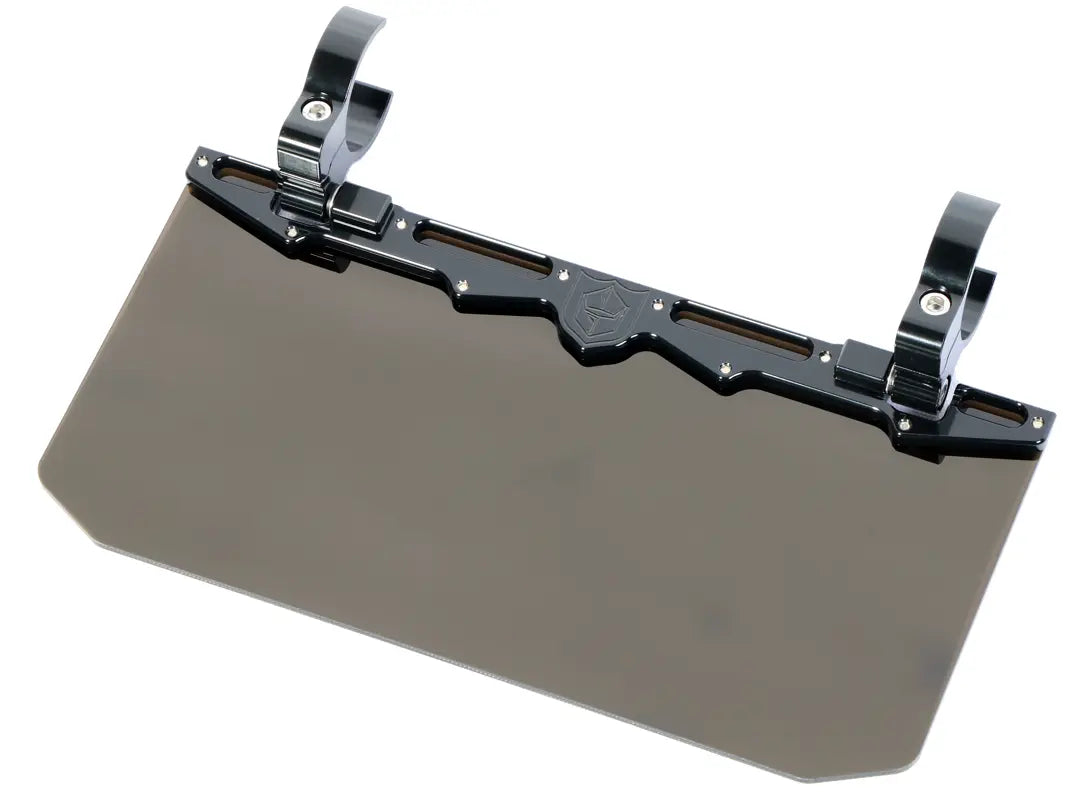 12" Tinted Aluminum Visor (2" Clamp)