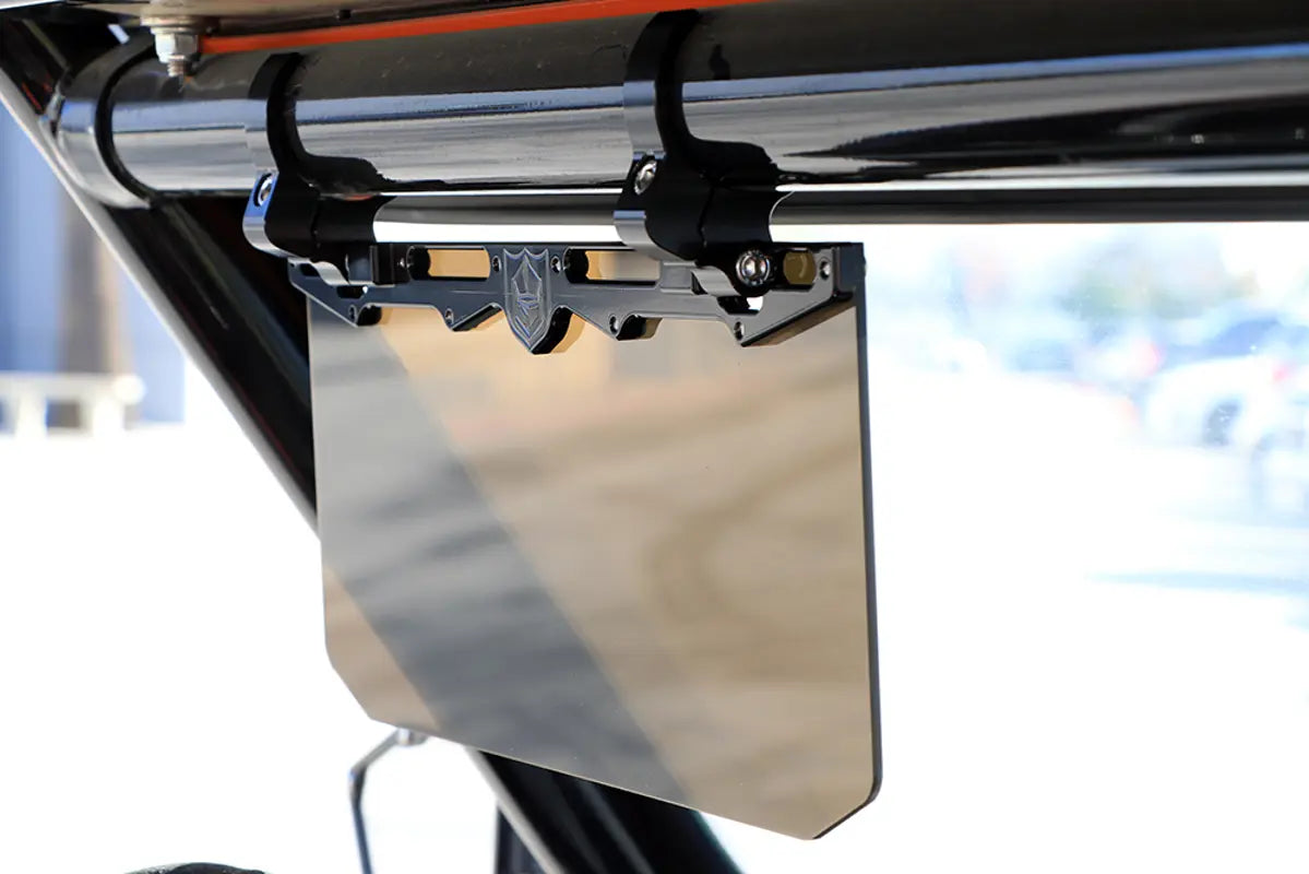 12" Tinted Aluminum Visor (2" Clamp)