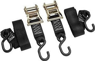 HD RATCHET STRAPS 2"x84" - BLACK