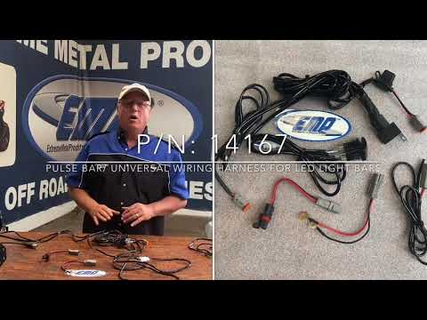 UNIVERSAL LED LIGHT BAR WIRIG HARNESS ( INCLUDES POLARIS PULSE BAR PLUG)
