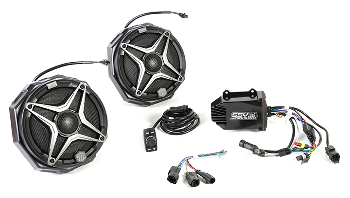 Pro Armor 2-Speaker SXS Cage Audio Kit with 1.85" Clamps