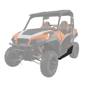 Polaris Low Profile Steel Rock-Sliders Black