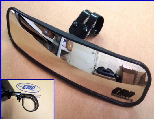 13&quot; Wide Panoramic Rear view Mirror for 1-1/2-1-5/8&quot; Bars