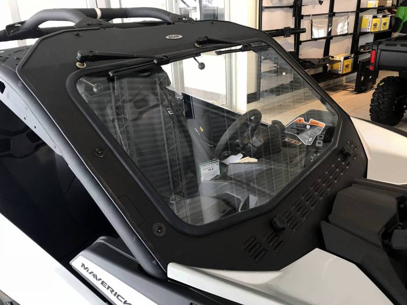 Can-Am Maverick X3 Laminated Glass Windshield with Slide Vent