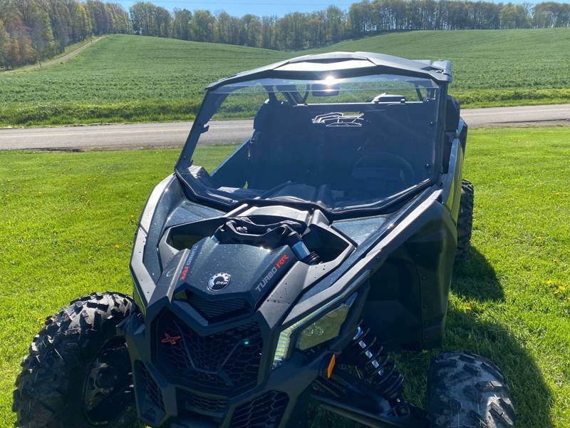 Can-Am Maverick X3 Hard Coated Windshield with Fast Straps