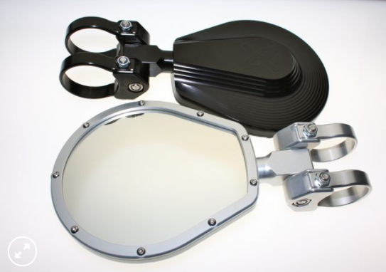 6" Convex Glass Folding Side Mirror