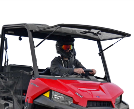 Polaris Ranger Midsize Scratch Resistant Flip Windshield