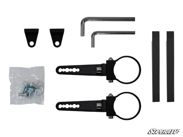 3 Panel Rear View Mirror with 1.75" clamps