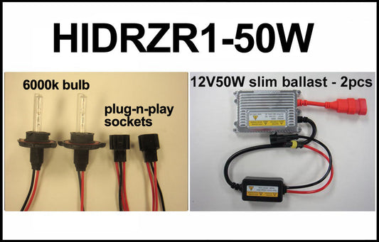 2011-2017 Polaris RZR and Ranger 50w HID Conversion Kit