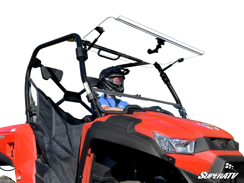 Kymco UXV 450 Scratch Resistant Flip Windshield